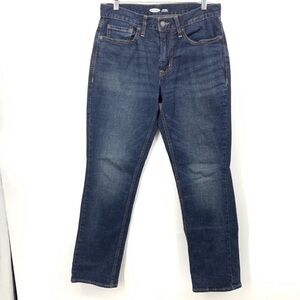 Old Navy Men 30 x 32 Jeans Straight Dark Wash Built In Flex Stretch Denim Pants